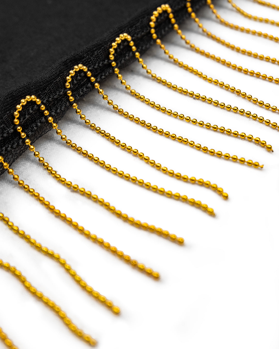 ترينج بلين سلاسل و حزام مرصع - قطن طبيعي - اسود\ذهبي