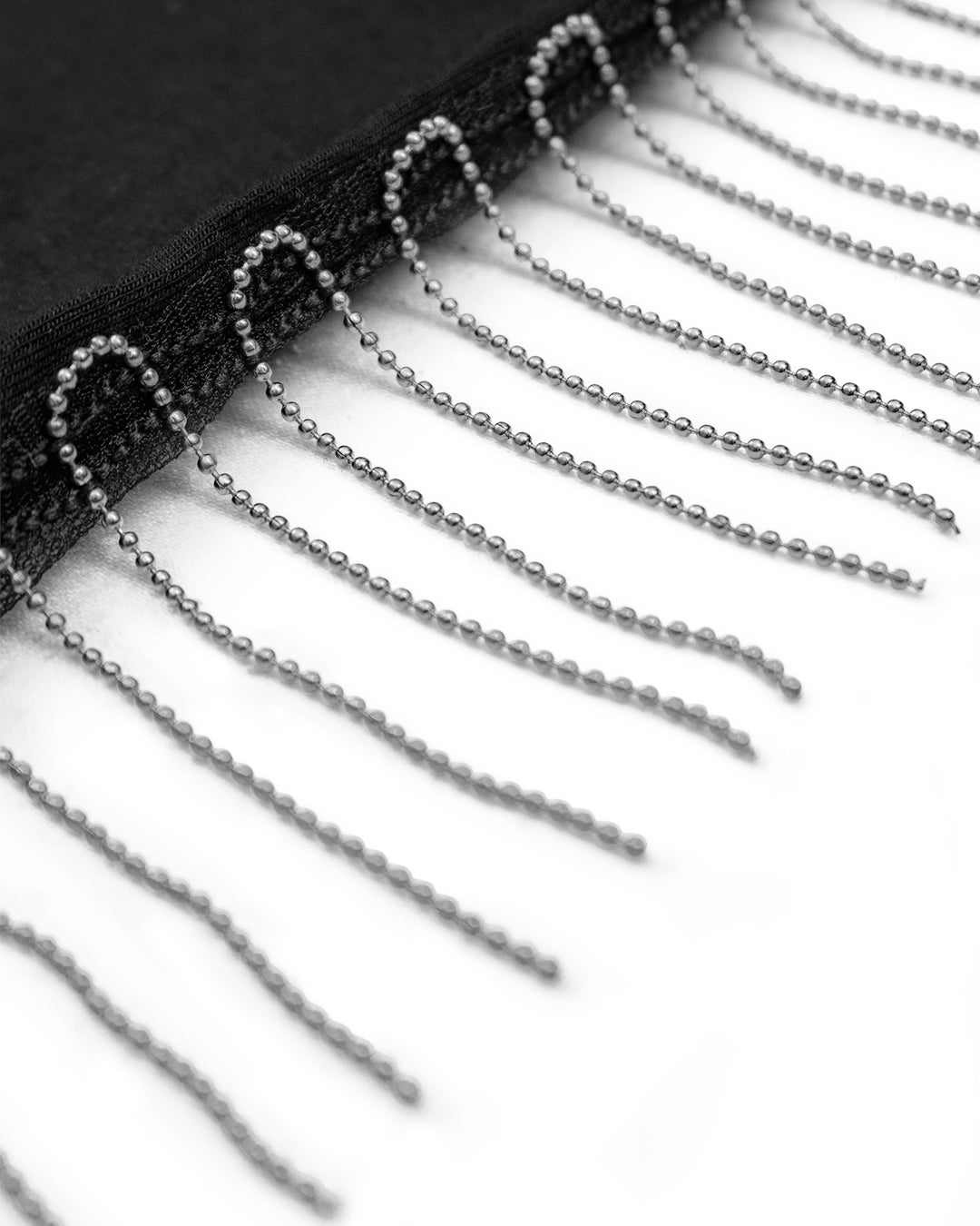 ترينج بلين سلاسل و حزام مرصع - قطن طبيعي - اسود\فضي