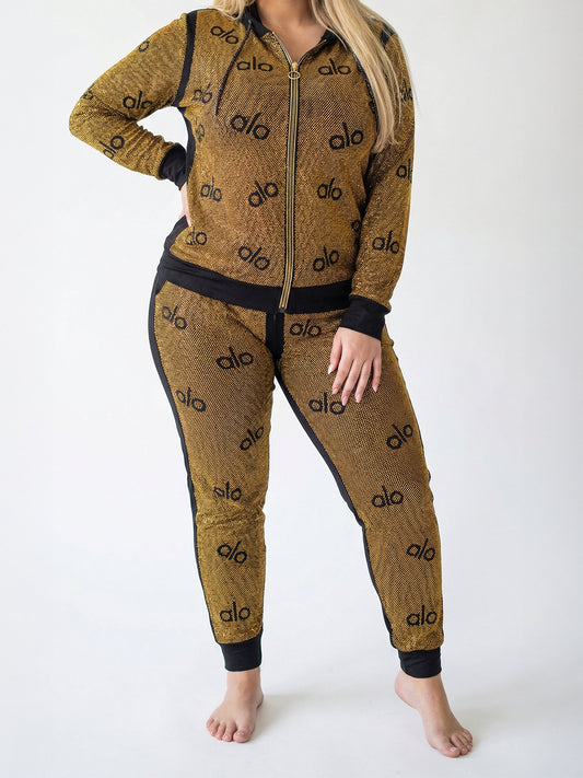 ترنج الو الو قطن طبيعي ذهبي\اسود