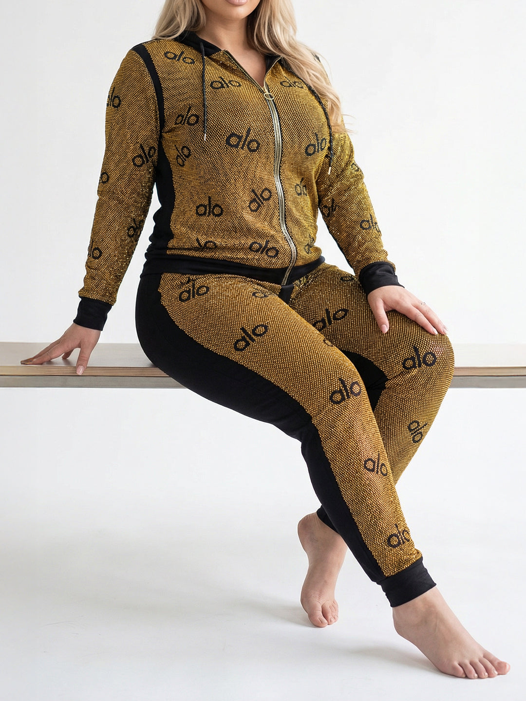 ترنج الو الو قطن طبيعي ذهبي\اسود