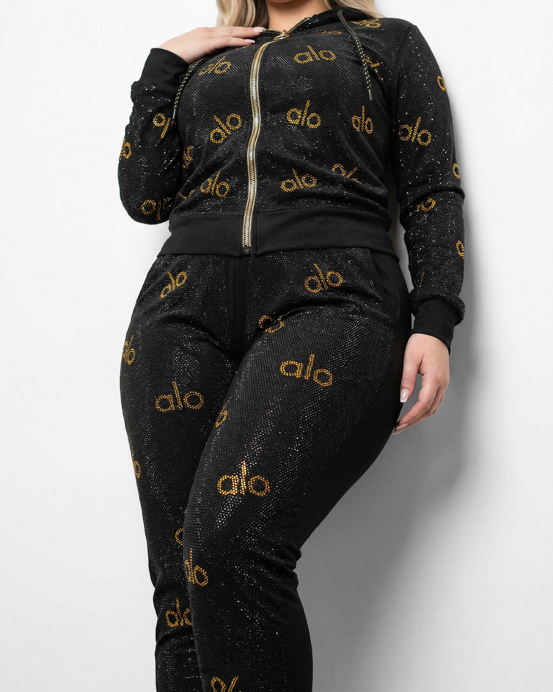 ترنج الو الو قطن طبيعي اسود\ذهبي