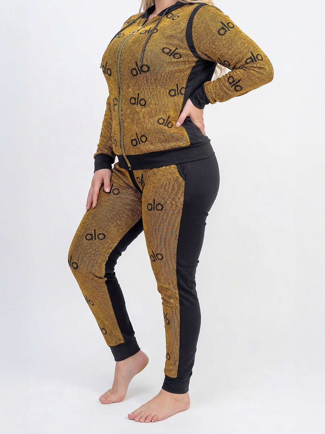 ترنج الو الو قطن طبيعي ذهبي\اسود