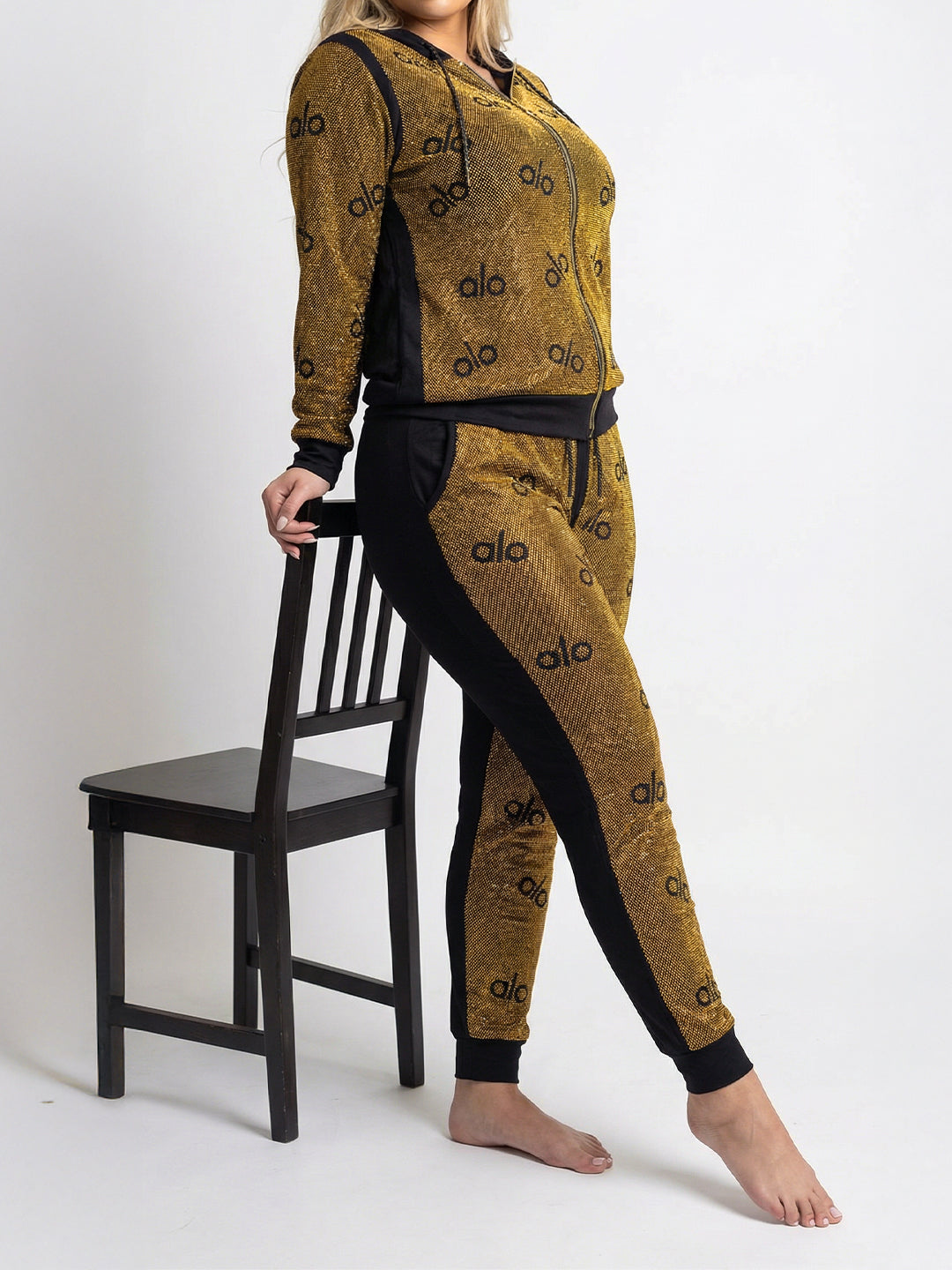 ترنج الو الو قطن طبيعي ذهبي\اسود