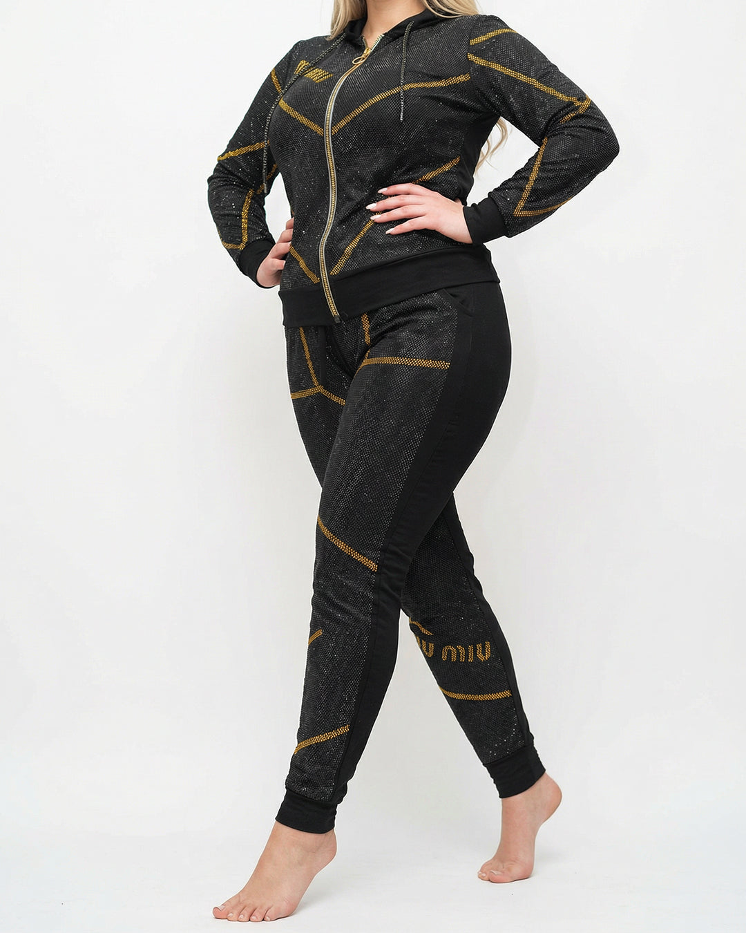 ترنج ميو قطن طبيعي اسود\ذهبي