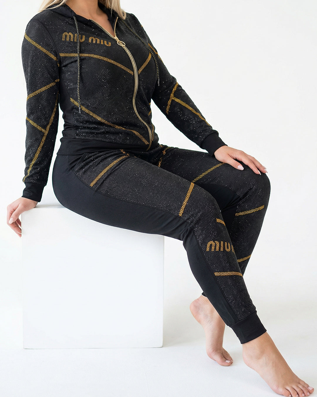 ترنج ميو قطن طبيعي اسود\ذهبي