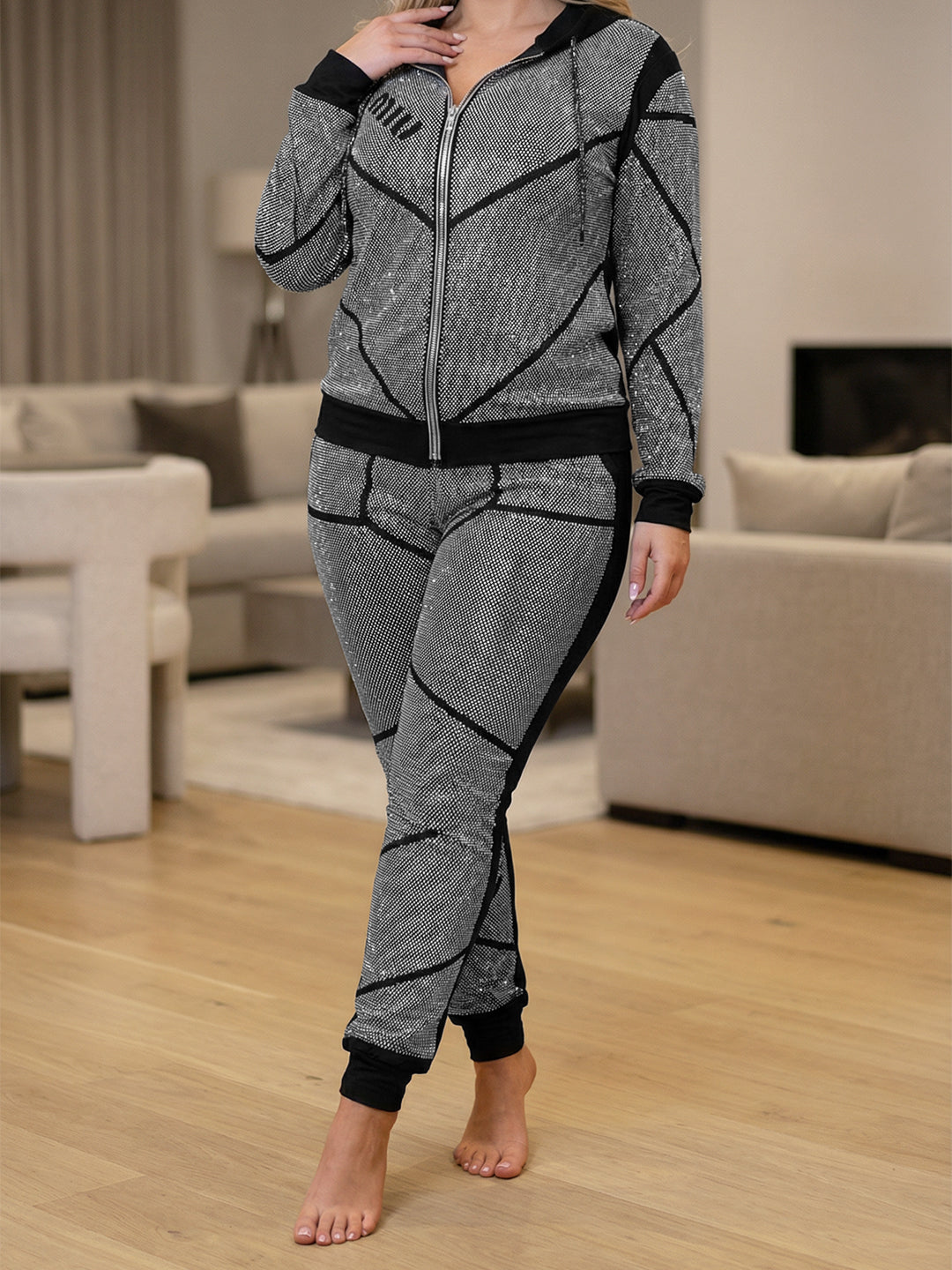 ترنج ميو قطن طبيعي فضي\اسود